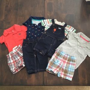 Set Of 4 Baby Boy Outfits Size 6 and 9 months